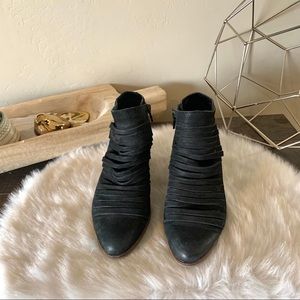 Lucky Brand leather black booties
